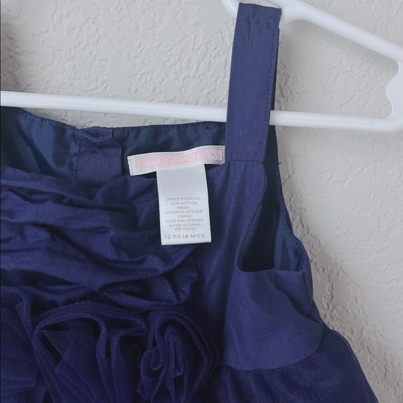 Janie and Jack Navy Chiffon Dress - Picture 4 of 4